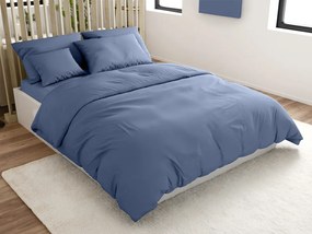 Pamut ágyneműhuzat LUX kék szállodai zsebbel Ágyneműhuzat mérete: 70 x 90 cm | 140 x 200 cm