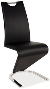 Étkezőszék Hugo (fekete öko-bőr). 761460
