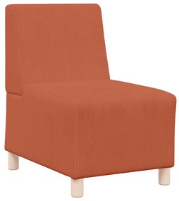 narancssárga kordbársony szövet kanapéfotel 55 cm