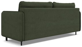 Zöld kinyitható-tárolóhelyes kanapé 226 cm Luana – Makamii