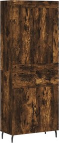 vidaXL füstös tölgy színű szerelt fa magasszekrény 69,5 x 34 x 180 cm