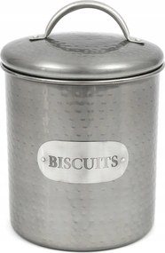 Keksztartó Doboz Keksz 'biscuits' Fém Ezüst Szürke