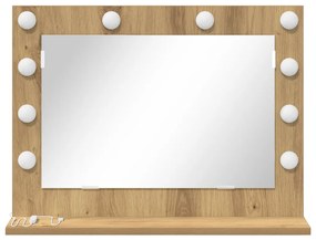 Pipere Tükör Kézműves tölgy MDF 60 x 45 x 18 cm Pipere Tükör