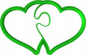 Prémium Mézeskalács lyukasztó keksz Valentin Nap Szív 8cm