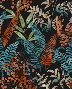 Színes levelek vinil tapéta flizelin