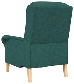 Modern Karosszék Sötét Zöld Szövet, Fa Standard Ergonomikus