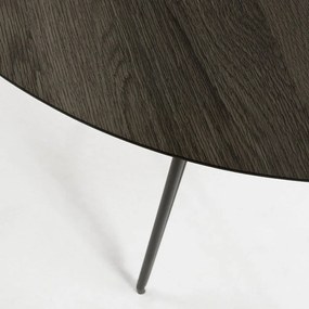 Kerek bővíthető étkezőasztal kőrisfa dekoros asztallappal ø 120 cm Norfort – Kave Home