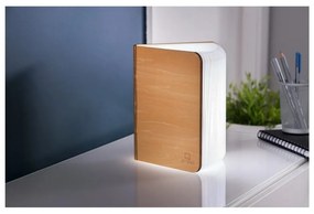 Natúr színű LED asztali lámpa textil búrával (magasság 2,5 cm) Booklight – Gingko