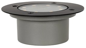 6 db-os fekete talajszpot készlet LED-del, IP65 napelemes - Terry