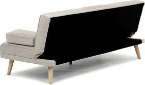 Háromszemélyes kihúzható kanapé, bézs, szövet, ASB-C3034 CRM2