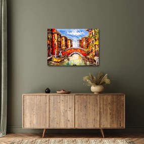 Kép - Olajfestmény a városról III. (70x50 cm)