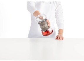 Világosbarna üveg teáskanna szűrővel 500 ml – Lékué