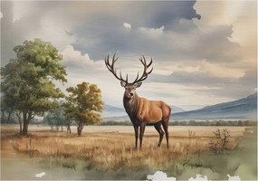 Matt Fotótapéta Flizelin Falra Fenséges szarvas 208x146 Ragasztó