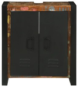 Mosdószekrény 55x35x60 cm Tömör fa újrahasznosított