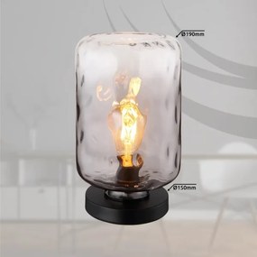 Globo 16046TS - Asztali lámpa DARINA 1xE27/60W/230V szürke