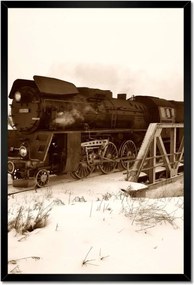 Poszterek keretben 40x60 Gőzmozdony Ol 49-59 Wolsztyn