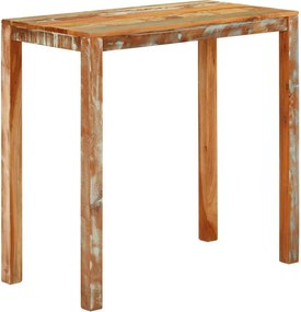 vidaXL tömör újrahasznosított fa bárasztal 112 x 55 x 108 cm