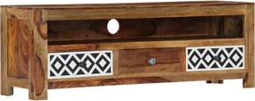 vidaXL tömör akácfából TV-szekrény 120 x 30 x 40 cm