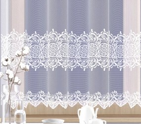 Mg Függöny jacquard 762/16 Fehér 500x180cm kész M szalaggal