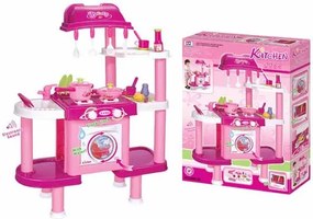G21 játék - LENA gyerek konyha tartozékokkal, rózsaszín II.
