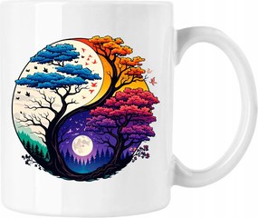 Bögre Az élet fája Éjjel-Nappal Fehér 330ml