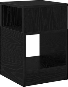 vidaXL Végasztal Fekete tölgy 30,5 x 30 x 45 cm Faanyag