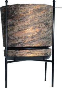 12 Virágtartó fém állvány a lábakon virágágyás