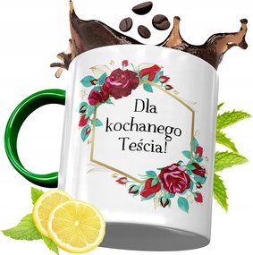 Zöld Bögre Apósnak Születésnapi Ajándéknak, fényképes nyomattal