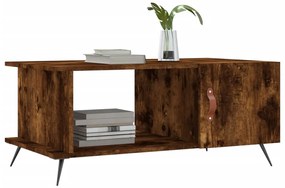 Füstös tölgy színű szerelt fa dohányzóasztal 90 x 50 x 40 cm