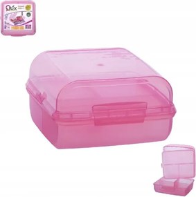 Uzsonnás Doboz Rózsaszín 4 rekeszes