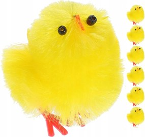 Húsvéti Csibék dekorációhoz, szentelésre, csibék 6 db-os szett, asztaldíszhez