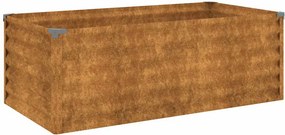 vidaXL Corten acél kerti magaságyás 100 x 50 x 36 cm