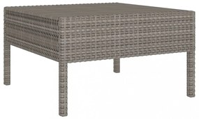 vidaXL 10 részes szürke polyrattan kerti ülőgarnitúra párnákkal