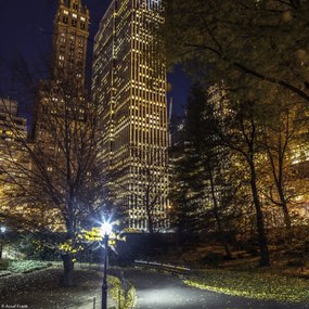 Poszter 20x20cm Esti kilátás a New York-i Central Parkra 6, Assaf Frank