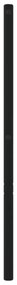 fekete fém fejtámla 160 cm