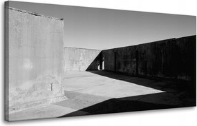 Beton absztrakt vászonkép 80x40 cm