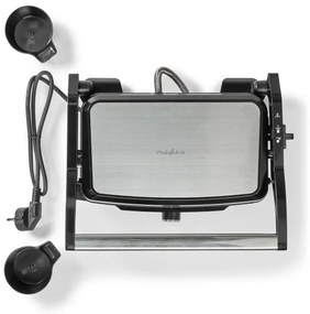 Nedis KAGR131FSR - Kontaktgrill 1500W/230V