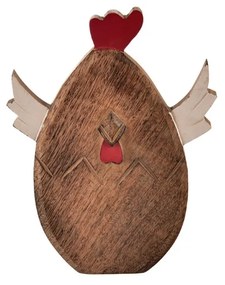 InDecor Húsvéti csibe mangófából, 19 x 3 x 25 cm, S