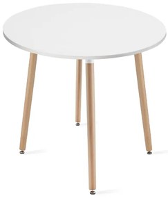 Étkezőgarnitúra 1+4, KAMI fehér asztal 80x80 + BALI MARK fekete székek