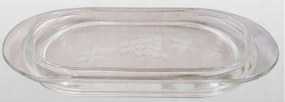 Üvegtálca ovális 21cm (szőlő)