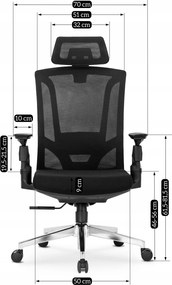 WILLY forgószék ergonomikus fekete