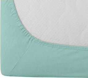 Jersey lepedő EXCLUSIVE mentol 180x200 cm, 100% pamut