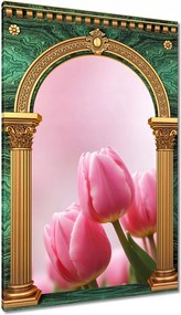 Vászonkép 80x120 Rózsaszín tulipánok