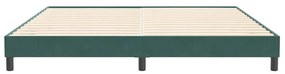 sötétzöld bársony rugós ágy matrac nélkül 200x210 cm