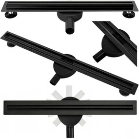 Lineáris lefolyó NEO Slim Pro black 100