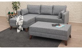 Szürke sarokkanapé (bal oldali) Bella – Balcab Home