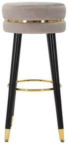 Világosszürke kárpitozott bárszék (ülésmagasság 74 cm) Paris – Mauro Ferretti