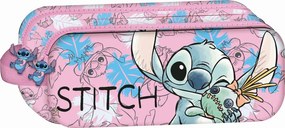 Disney Lilo és Stitch, A csillagkutya Doll 2 rekeszes tolltartó 23 cm