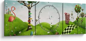 Kép egy csodálatos tájról (órával) (90x30 cm)