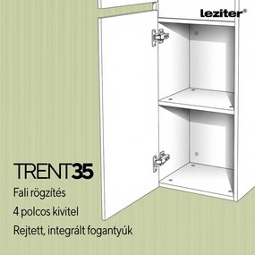 Trent függesztett oldal szekrény